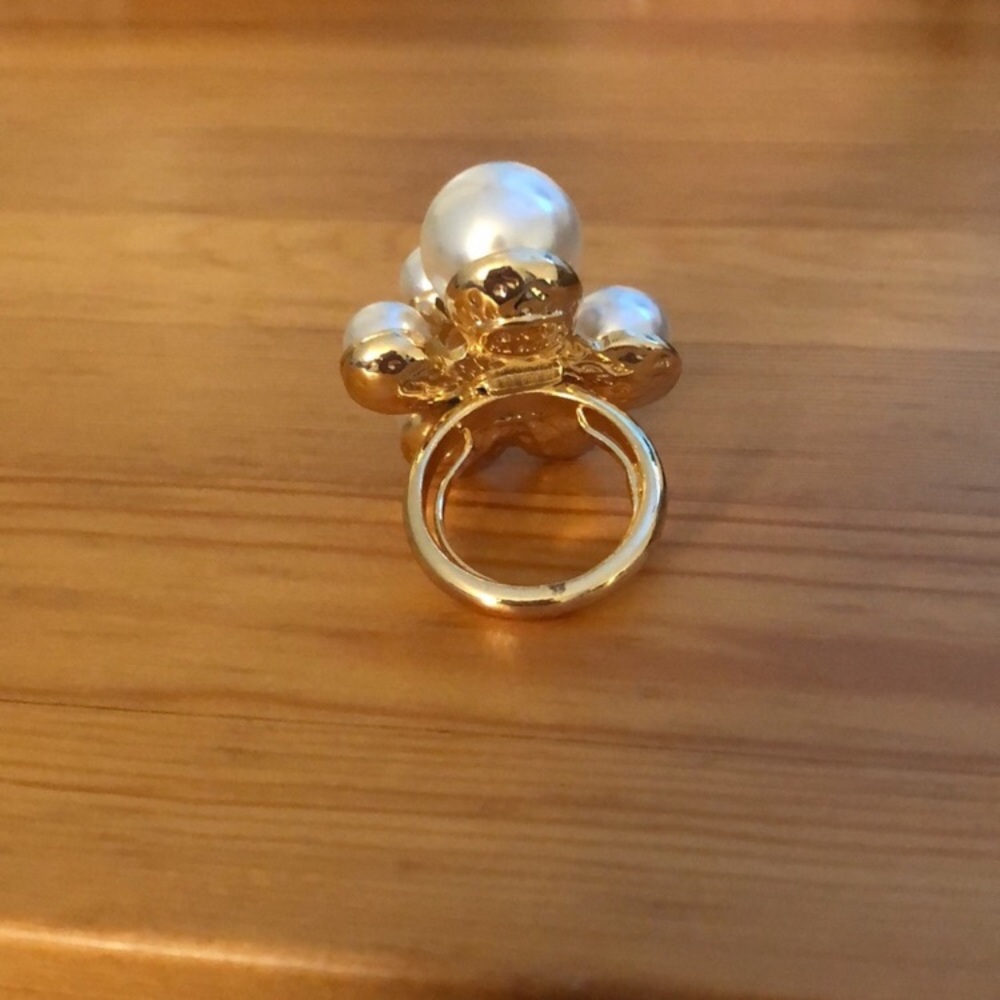 Pearl Cluster Statement Ring - image 5